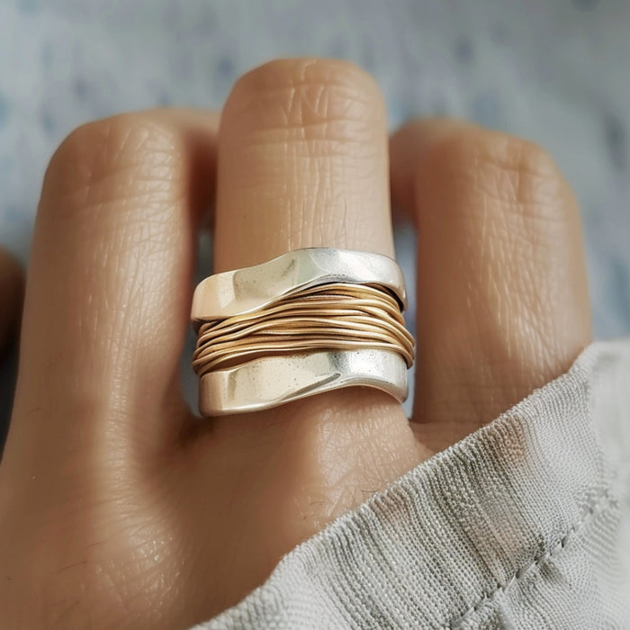 Bague en fil d'argent