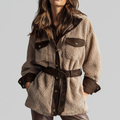 Bridget | Veste Teddy Ceinturée