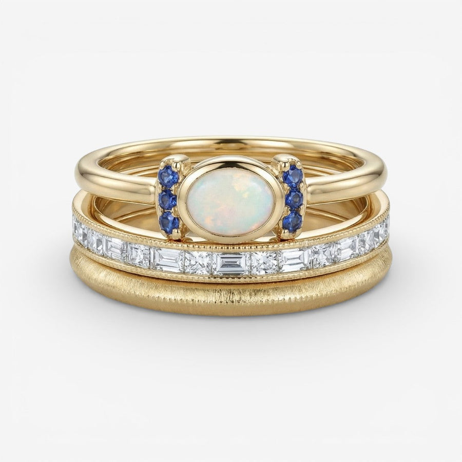 Oprah - Ensemble de Bagues Vintage en Or