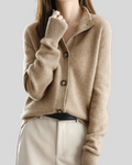 Stéphanie | Cardigan en Cachemire Style Rétro