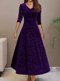 Sandrine | Robe d'Élégance en Velours pour les Fêtes