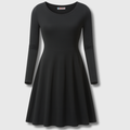Julie | Robe classique à manches longues évasée