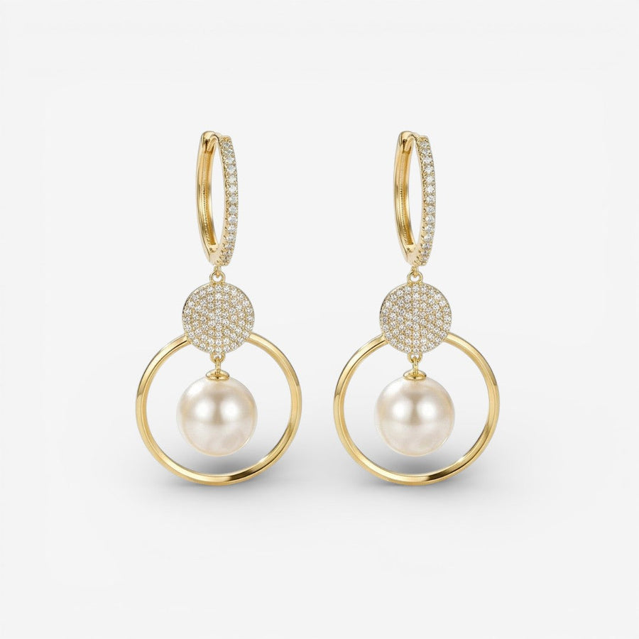 Boucles d'oreilles Zerra Luxe avec Perles Cultivées