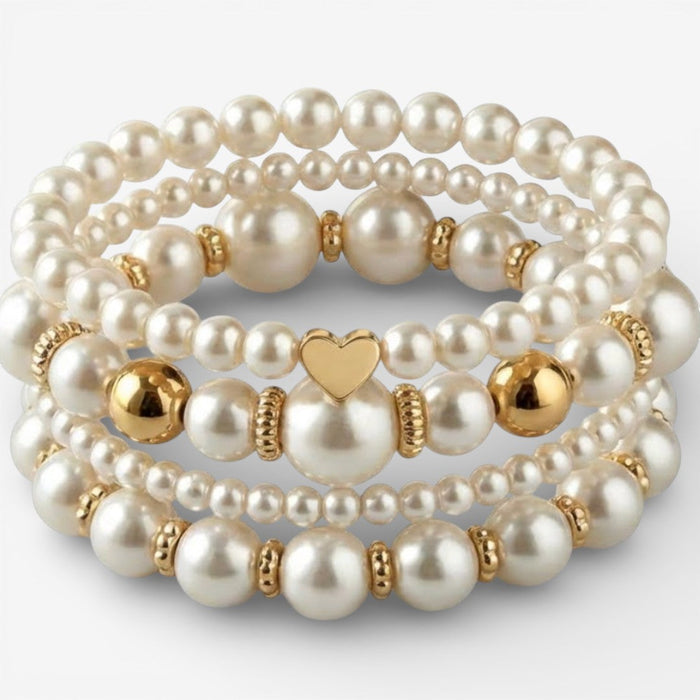 Ensemble Élégant de Bracelets en Perles pour un Style Unique