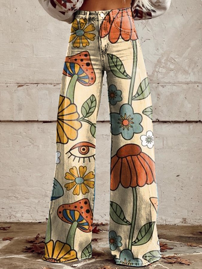 Solène | Pantalon Motif Sauvage Doux