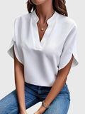 Isabelle | Chemise V Neck Douce et Élégante