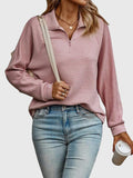 Christine | Pull élégant à demi zip