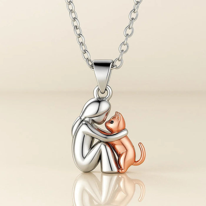 Collier avec pendentif de chat