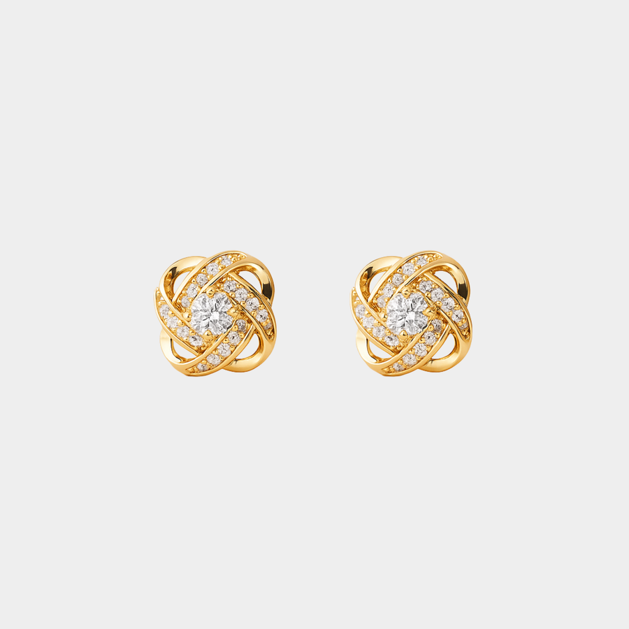 Valentine – Boucles d’oreilles dorées élégantes.