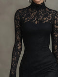 Jeanne | Robe Maxi Élegante en Dentelle à Queue de Poisson