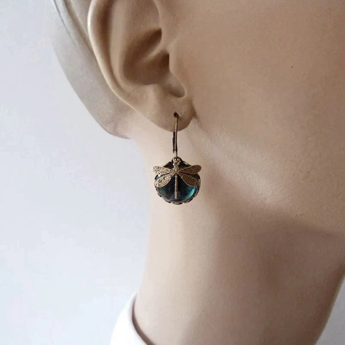 Boucles d'oreilles Libellule Antika Guld