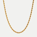 Hélène – Collier doré avec décoration ponctuée
