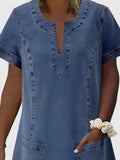 Christine | Robe en Jean Élégante