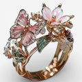 Bague Zirkonia Papillon Natur Ljus