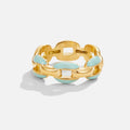 Bague Chaîne Bleue Reya