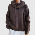 Jeanne | Sweat à Capuche Tricoté Confortable