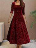 Julie | Robe Maxi Élégante à Motifs
