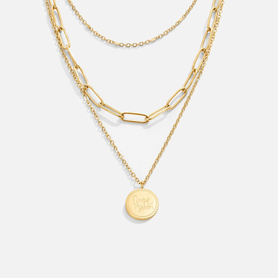 Léa – Un délicat collier multirangs en or aux lignes élégantes