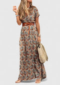 Caroline | Robe Maxi Boho Élégante