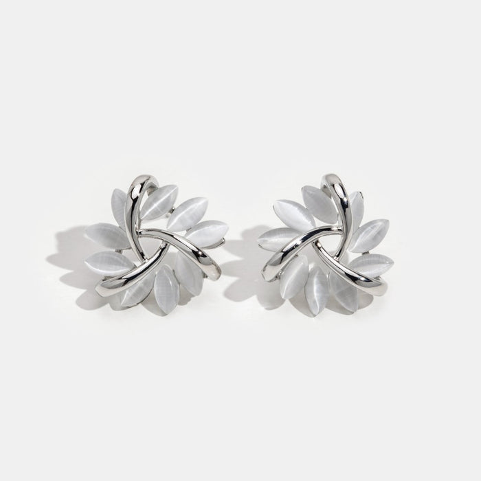 Élodie – Boucles d’oreilles en argent a forma di fiore.